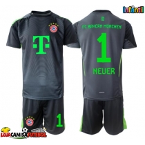 Camisa de Futebol Bayern Munich Manuel Neuer #1 Goleiro Equipamento Secundário Infantil 2025-26 Manga Curta (+ Calças curtas)